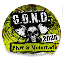 Fahrzeug-Plakette KLEIN | G.O.N.D. 2025