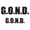 Aufkleber Set G.O.N.D. schwarz