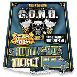 Shuttle-Bus-Ticket HIN- & RÜCKFAHRT | G.O.N.D. 2026
